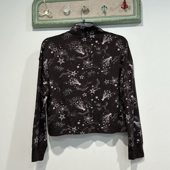 Chaser mock neck long sleeve T-shirt star dust galaxy print size large new w tag - Picture 5 of 5